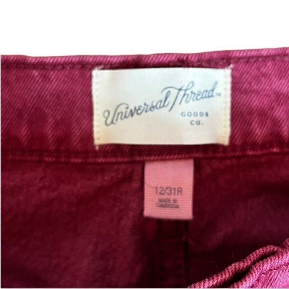 Universal Thread‎ Vintage Stretch Vintage Straight Denim Jeans, Size 12/31R, NWT - Picture 5 of 10